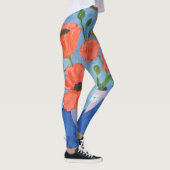 Mohnmalerei Leggings (Rechts)
