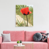 Mohnmauer Leinwand drucken (Insitu (Wohnzimmer))