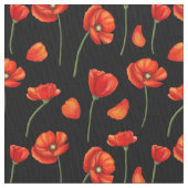 Mohnmuster Stoff (Nahaufnahme)