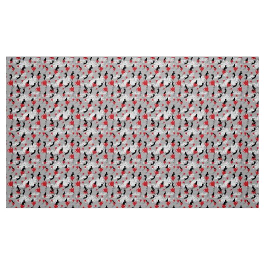 Mohnmuster Stoff (Fat Quarter (45,7 x 55,9 cm))