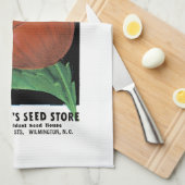 Mohnpacketikett Geschirrtuch (Viertel Falte)