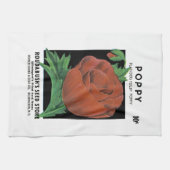 Mohnpacketikett Geschirrtuch (Horizontal)