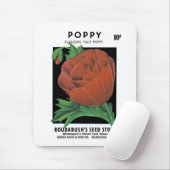 Mohnpacketikett Mousepad (Mit Mouse)