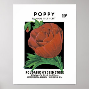 Mohnpacketikett Poster