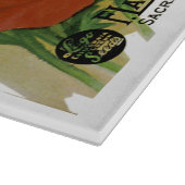 Mohnpacketikett Schneidebrett (Ecke)