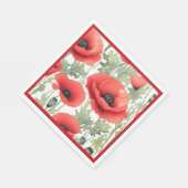 Mohnpapier Serviette (Ecke)