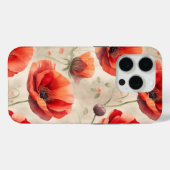Mohnpastellmuster aus Blume Case-Mate iPhone Hülle (Rückseite (Horizontal))