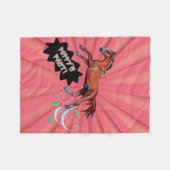 Mohnpferd Fleecedecke (Vorderseite (Horizontal))