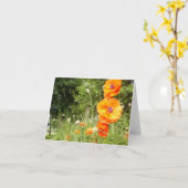 Mohnpfropfen / Notizkarte Karte (Gelbe Blume)