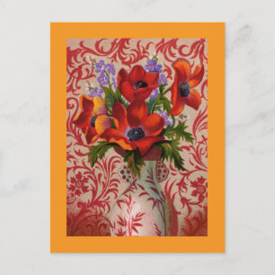 Mohnpostkarte Postkarte