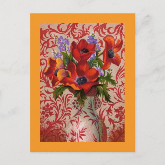 Mohnpostkarte Postkarte (Vorderseite)