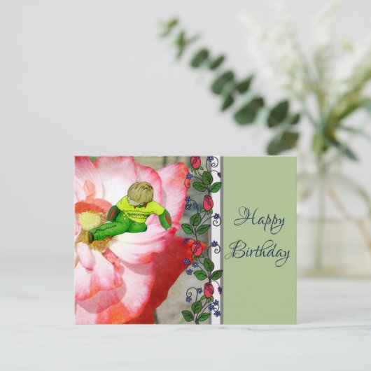 Mohnprinz 2 postkarte (Stehend Vorderseite)