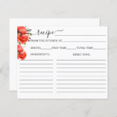 Mohnrezeptur der Wildblume Minimalistisches Brautp (Vorne/Hinten)