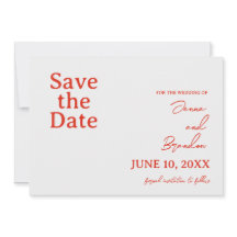 Mohnrot & cremefarbene Hochzeit