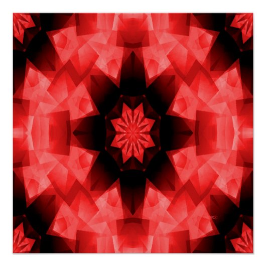 Mohnroter Stern. Poster (Vorderseite)