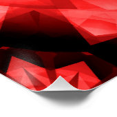 Mohnroter Stern. Poster (Ecke)