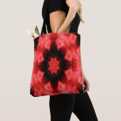 Mohnroter Stern. Tasche (Von Nahem)