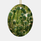 Mohnsamen-Blume Keramik Ornament (Rechts)