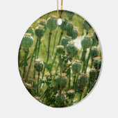 Mohnsamen-Blume Keramik Ornament (Links)