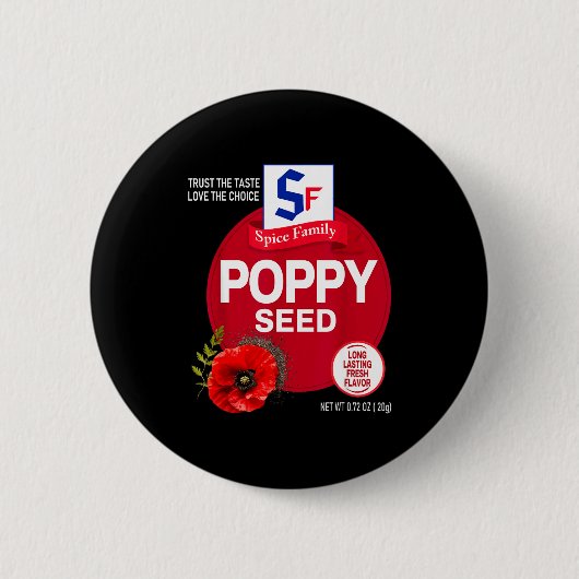 Mohnsamen Halloween Gewürz Kostüm Gruppen-Matching Button (Vorderseite)