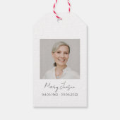 Mohnsamen-Paket-Trauer-Geschenk-Anhänger Geschenkanhänger (Rückseite)