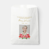 Mohnsamenpackungs-Gedenk-Beerdigungs-Beutel Geschenktütchen (Vorderseite)