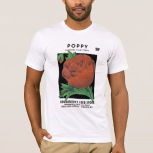 Mohnsamenpaket Etikett T-Shirt