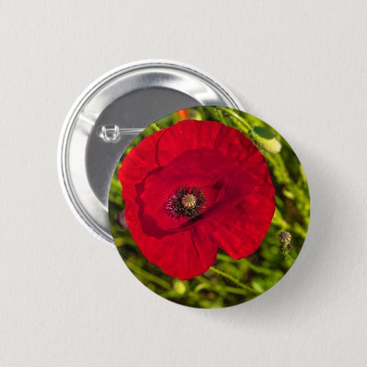 Mohnserie #2 button (Vorne & Hinten)