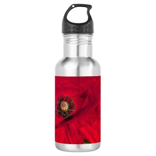 Mohnserie #2 edelstahlflasche (Vorderseite)