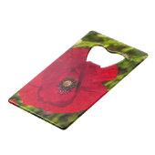 Mohnserie #2 geldbeutel flaschenöffner (Vorderseite Schrägansicht)