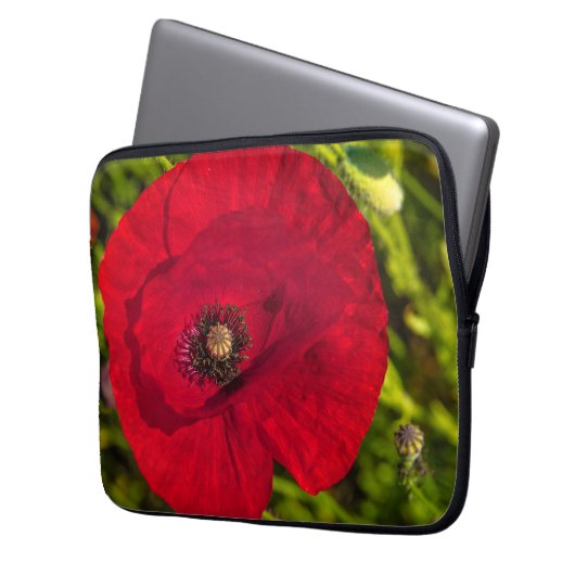 Mohnserie #2 laptopschutzhülle (Vorderseite Links)