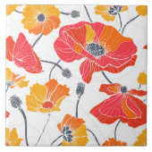 Mohnstäbchen für Blume Fliese (Vorderseite)