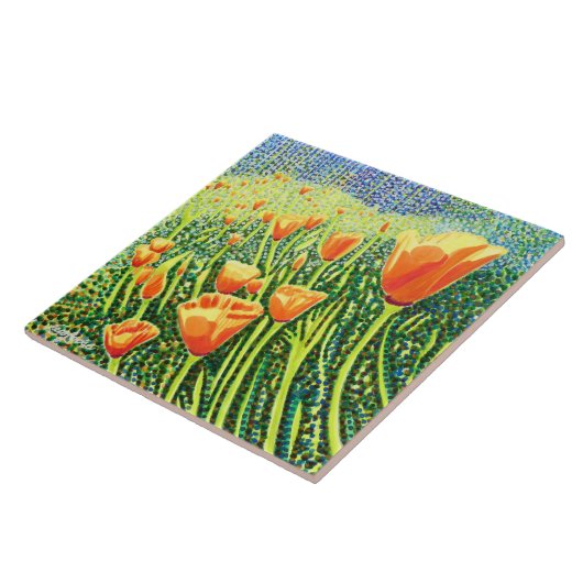 Mohnstäbchen, Mohnschwänzchen, Keramik, Tile Fliese (Seite)