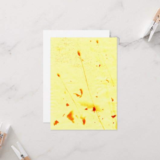 Mohnstalks, getrocknet karte (Vorderseite/Rückseite Beispiel)