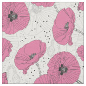 Mohnstoffe Blume Muster Stoff (Nahaufnahme)