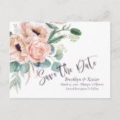 Mohnstrahlung Save the Date Postkarte (Vorderseite)