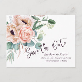 Mohnstrahlung Save the Date Postkarte