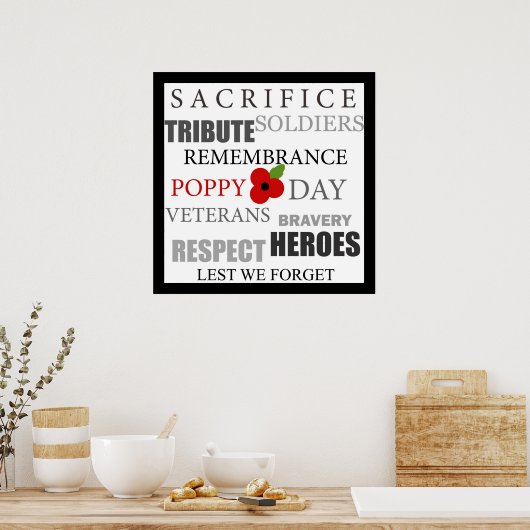 Mohntag - Poster (Küche)