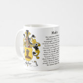 Mohr, der Ursprung, die Bedeutung und das Wappen Kaffeetasse (Vorderseite Links)