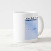 Mohs Skala der Leichtigkeit Jumbo-Tasse (Vorderseite Rechts)