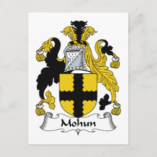 Mohun Familienwappen Postkarte