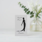 Moi - ÄNDERN Sie BLACKGROUND ZU JEDER MÖGLICHER Visitenkarte (Stehend Vorderseite)