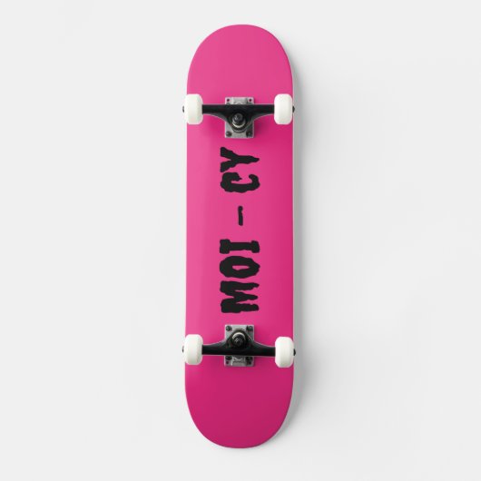 MOI - cy Komplettboard Pink Skateboard (Vorderseite)
