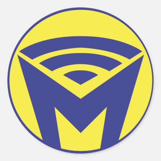 MOI - Der Sticker! Runder Aufkleber (Vorderseite)