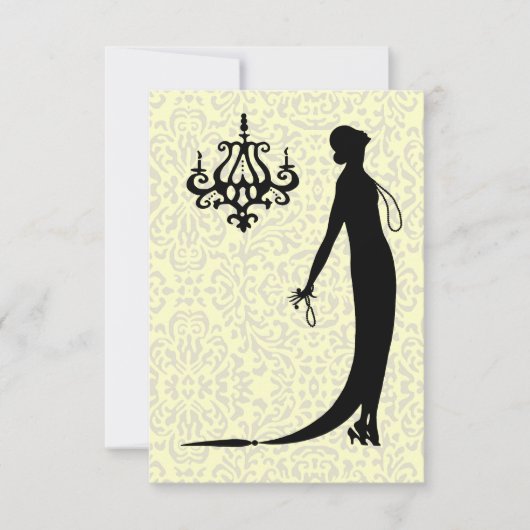 Moi Fashion Plate ~ Einladung des französischen De (Vorderseite)