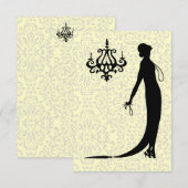 Moi Fashion Plate ~ Einladung des französischen De (Vorne/Hinten)