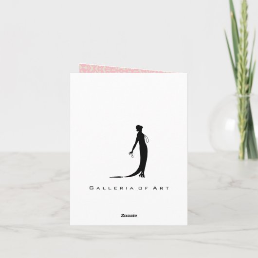 Moi Fashion Plate ~ Karte / Einladungen (Rückseite)