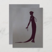 Moi Fashion Plate ~ Postcard Französisch Vintag Postkarte (Vorne/Hinten)