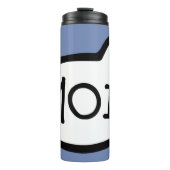 MOI! Finnische Gruß, Hallo, Sprechblase Thermosbecher (Vorderseite)