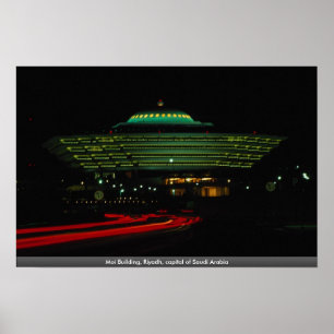 Moi-Gebäude, Riad, Hauptstadt von Saudi-Arabien Poster
